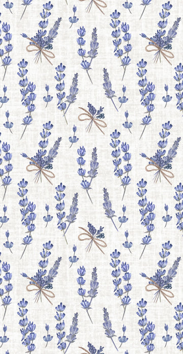 Lavender Linen - Printed Guest Towel  | 16 Pack