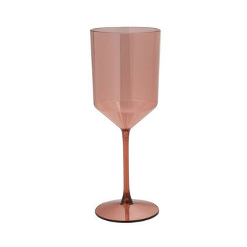 Upscale Round Rose Plastic Wine Cups | 4 Cups