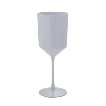 Upscale Round White Plastic Wine Cups | 4 Cups