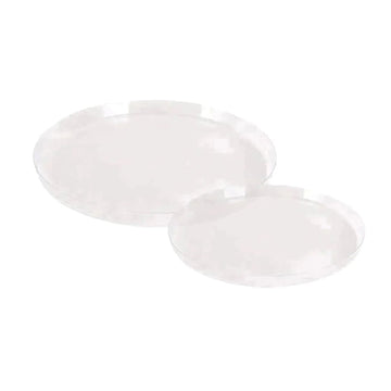 Round Clear Walled Plastic Plates