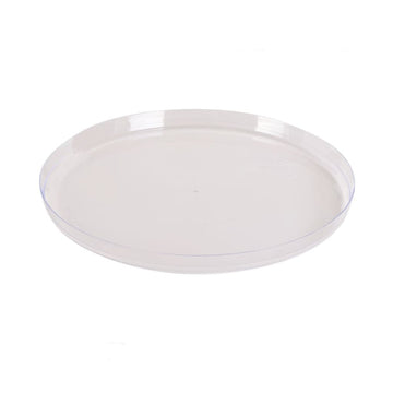 Round Clear Walled Plastic Plates